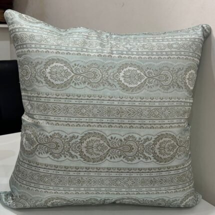 LUXURIOUS ROYAL SAGE TRADITIONAL WOVEN CUSHION COVER