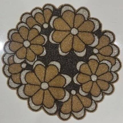 MAJESTIC ROYAL BLOOM HAND-BEADED LUXURY TABLE MAT