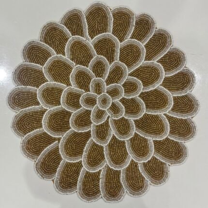 IMPERIAL BLOOM HAND-BEADED LUXURY TABLE MAT
