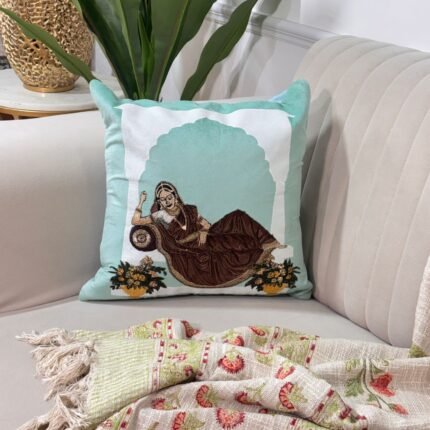 Timeless Mughal Elegance Decorative Cushion Cover