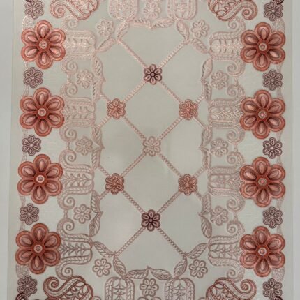 Ornate Floral Lattice PVC Table Mat – Elegant Everyday Protection