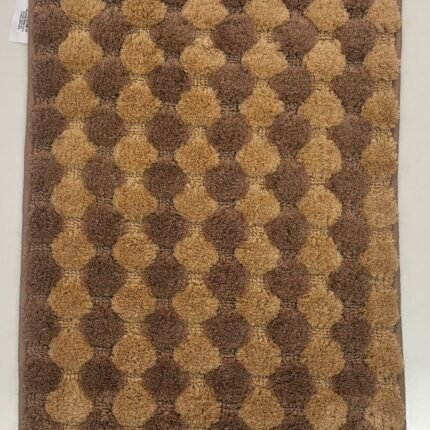 LUXURY EARTH-TONE TUFTED MICROFIBER FLOOR MAT WITH SOFT PLUSH COMFORT
