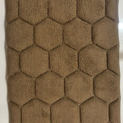 Warm brown hexa comfort floor mat with easy cleaning care