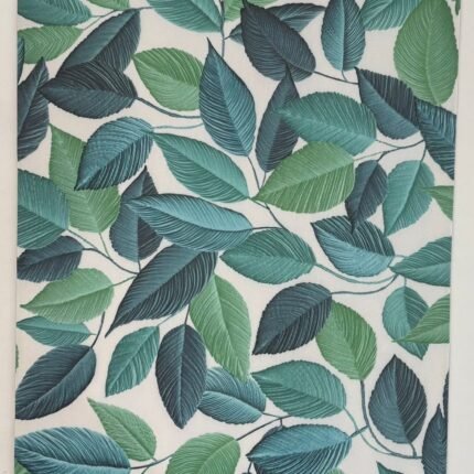 Verdant Leaf Print Rubber Table Mat – Elegant Protection with Natural Charm