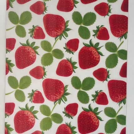 Fresh Strawberry Delight Silicone Table Mat with Non-Slip Heat-Resistant Finish