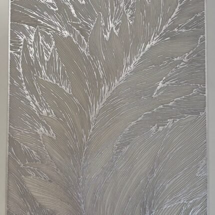 Elegant Feather Texture Table Mat – Modern, Easy-Clean & Decorative