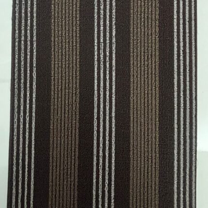 High-Quality Polyester Striped Floor Mat for Indoor Use