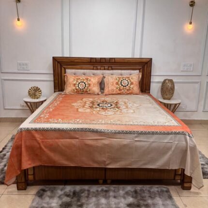 Sun-Kissed Mandala Ombré Premium Bedsheet Set