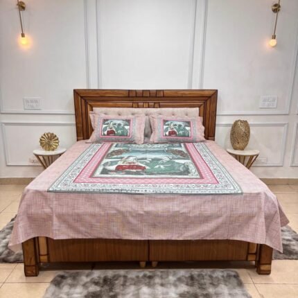 Royal Court Framed Portrait Premium Bedsheet Set