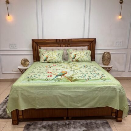 Emerald Aviary Premium Heritage Bedsheet Set