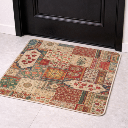 ARTISAN FLORAL PATCHWORK DOOR MAT