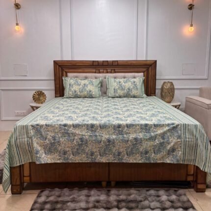 Heritage Reimagined: Premium Indigo & Crimson Ajrakh Bedding