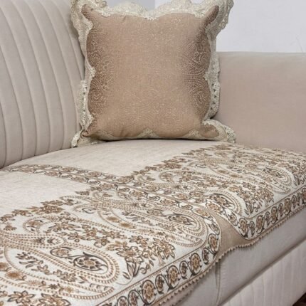 Premium Paisley Design Sofa Cover – Elegant Comfort for Your Living Space