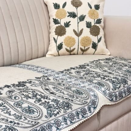 Elegant Floral Printed Sofa Cover – Stylish Protection for Your Sofa